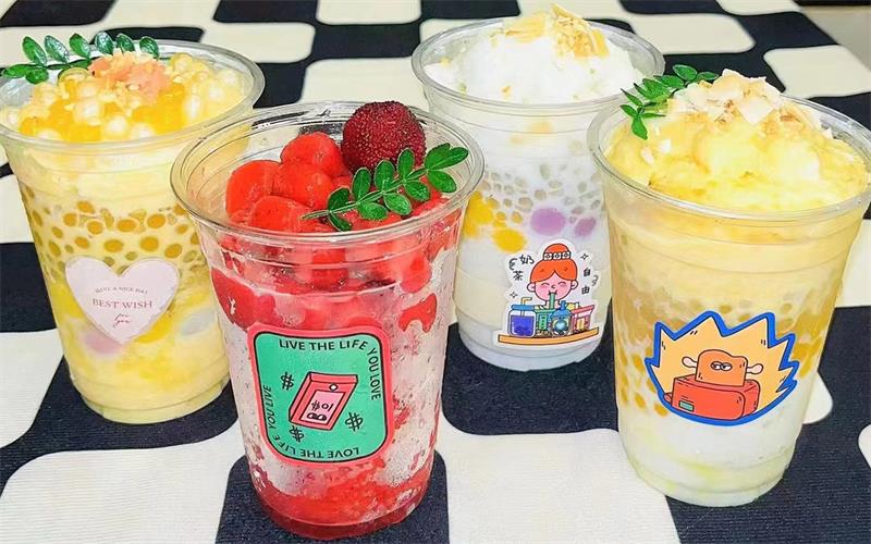 ໂລໂກ້ Custom ພິມ PET Plastic Cold Beverage Drinks Cup with Lids