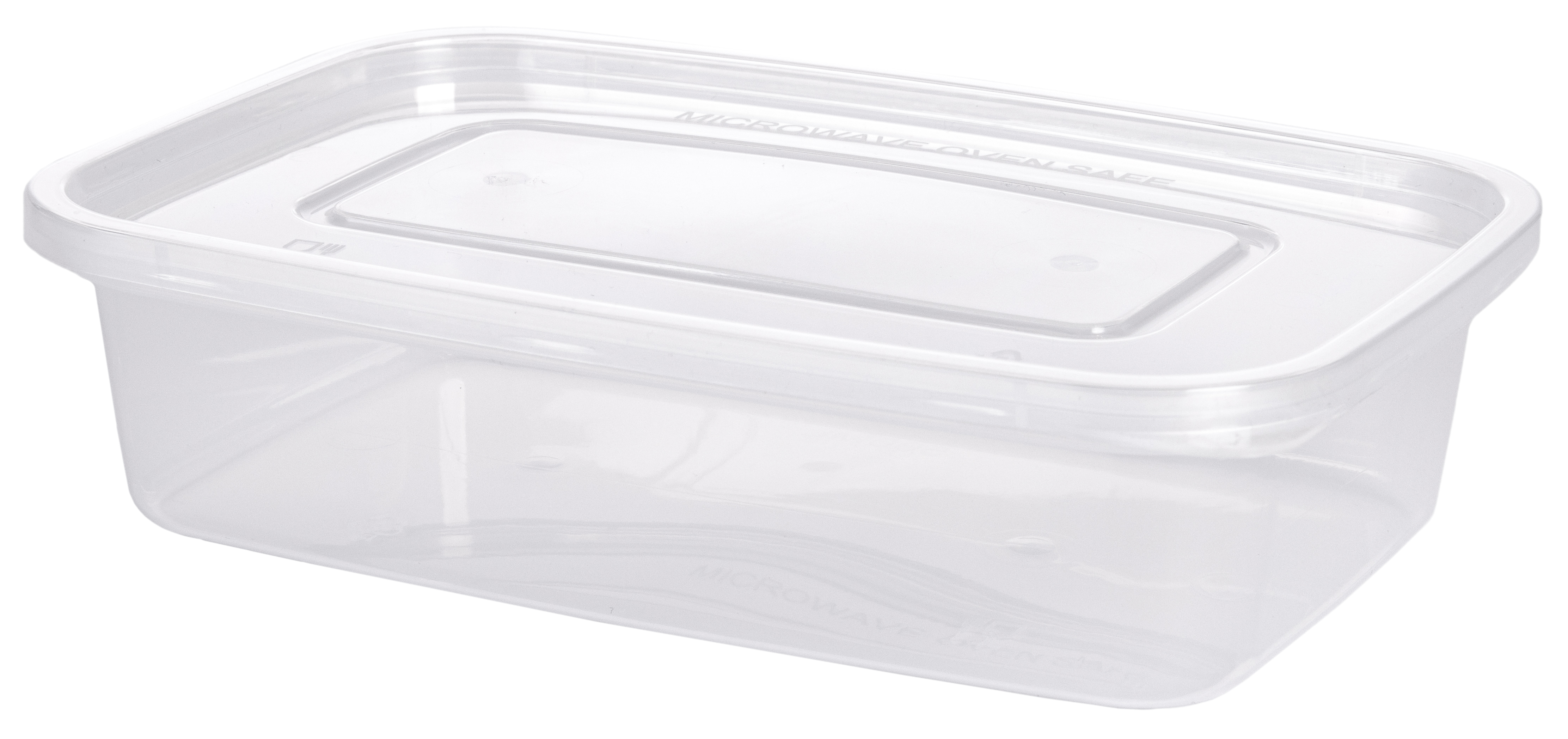 500ml Clear Rectangular