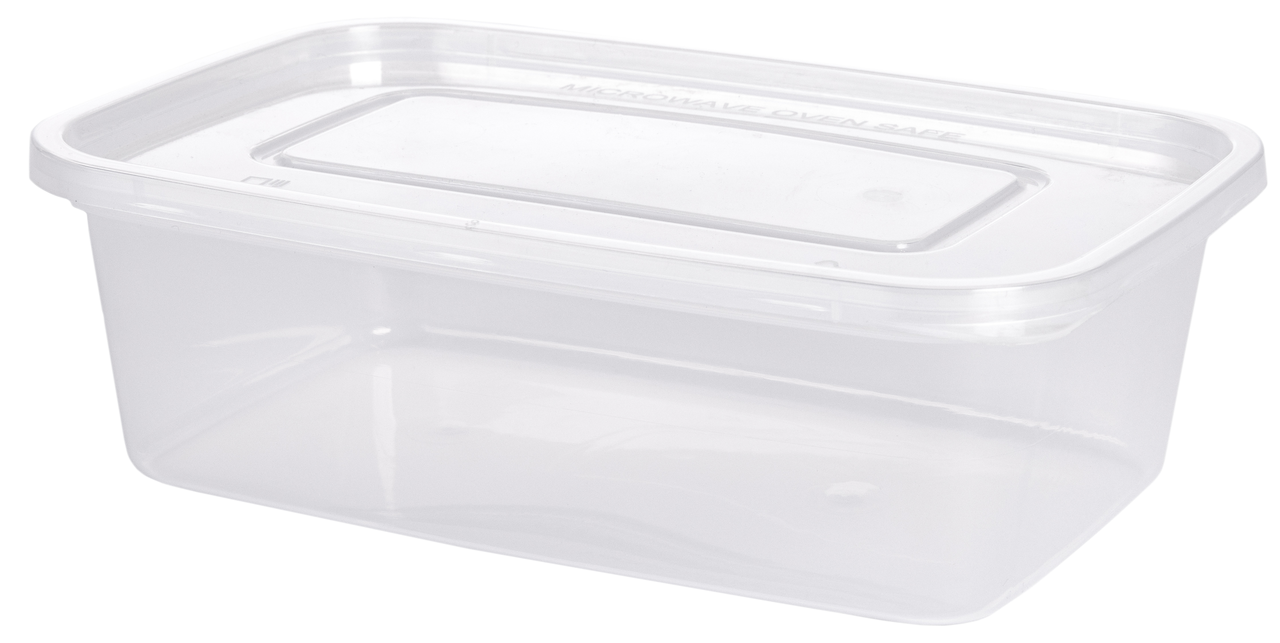 650ml Clear Rectangular